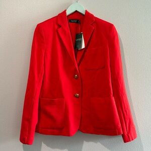 Lauren Ralph Lauren Red Blazer BNWT